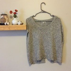 Open Back Short Sleeve Sweater
